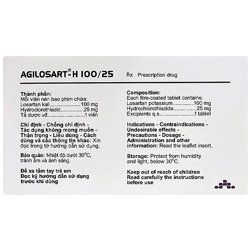 Agilosart - H trị tăng huyết áp vô căn ở ngươi lớn (3 vỉ x 10 viên) - 1